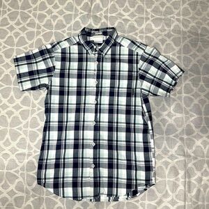 COLUMBIA Regular Fit Men’s Short Sleeve Plaid Shirt Size S